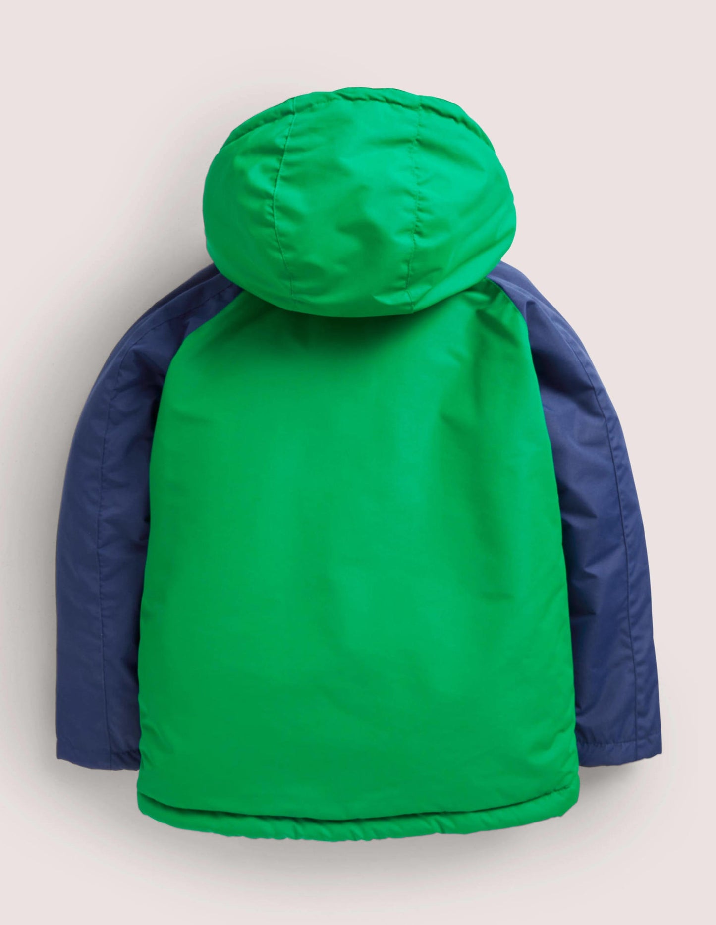 Colourblock Sherpa-Lined Fox Print Anorak-Highland Green Fox
