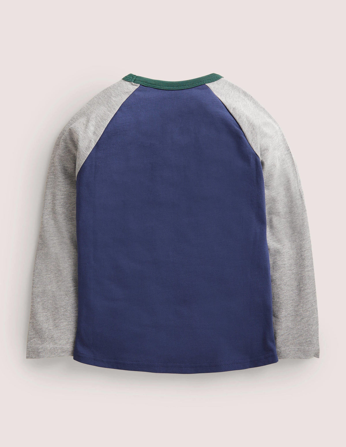 Festive Raglan T-shirt-College Navy Rockin' Robin - Image 2