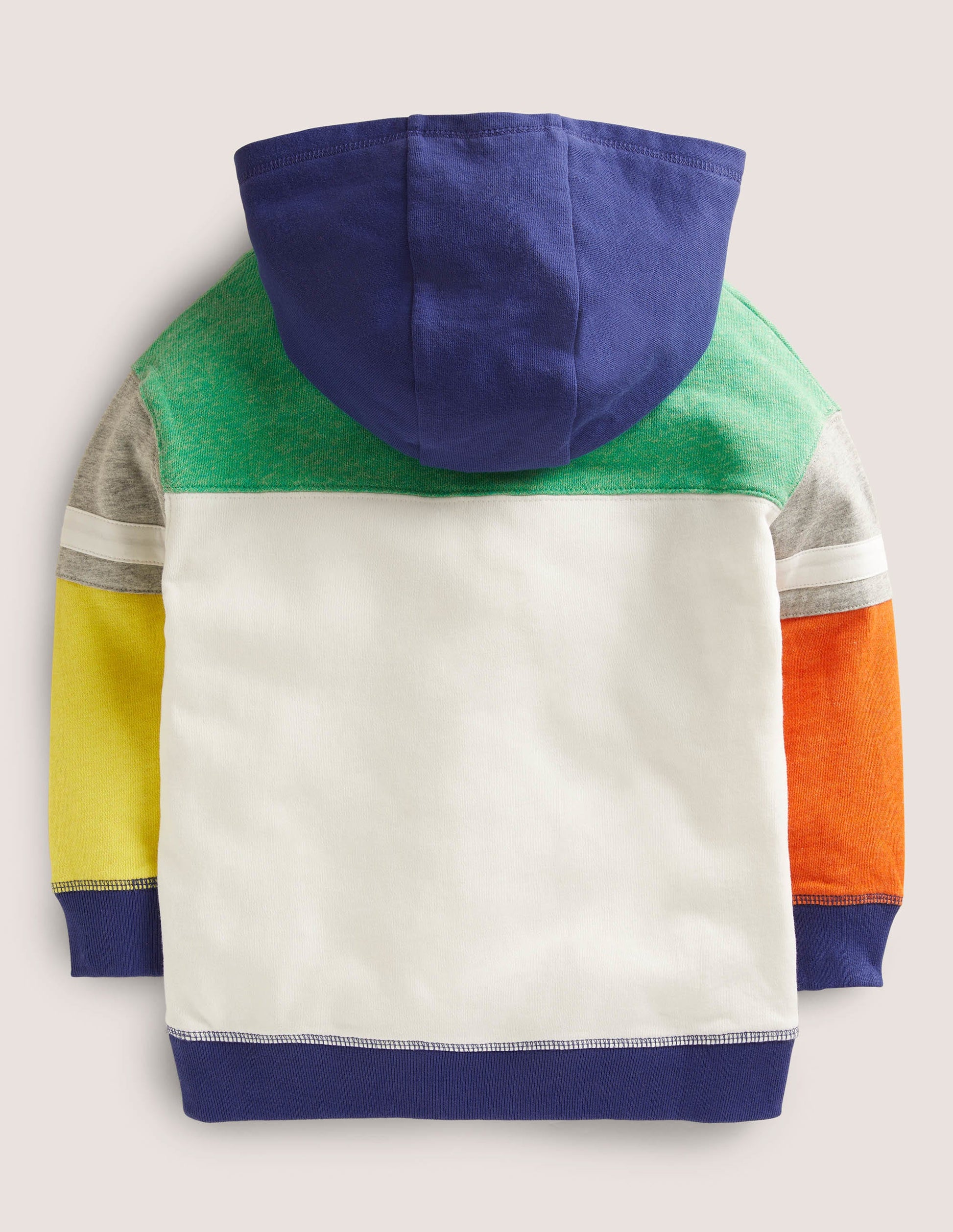 Colourblock Hoodie-Multi-2