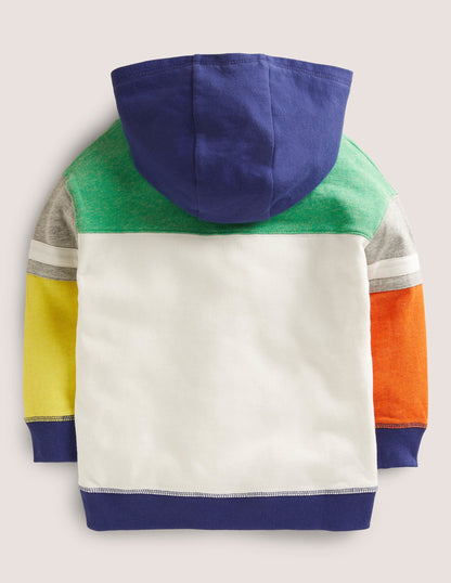 Colourblock Hoodie-Multi-2