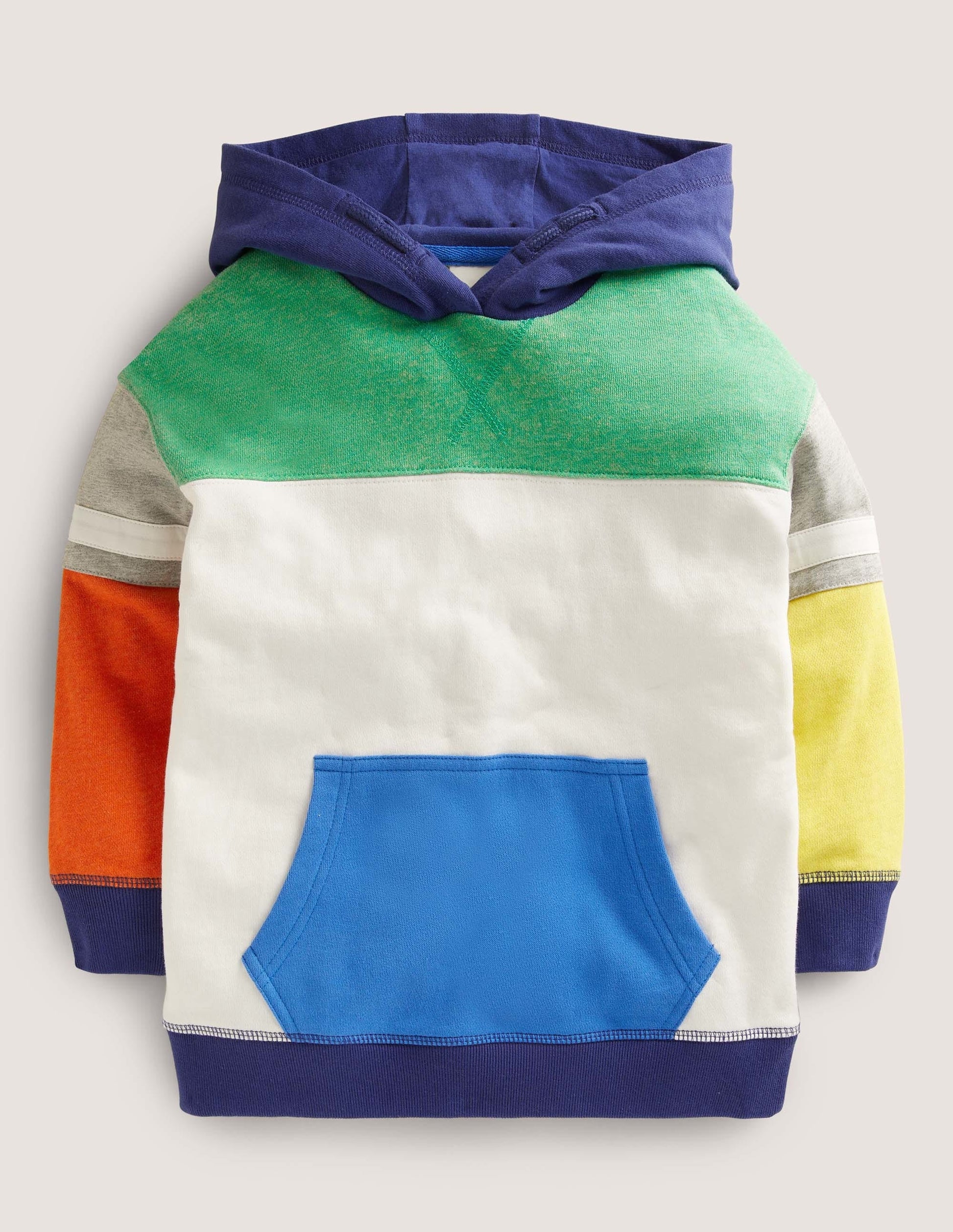 Colourblock Hoodie-Multi-1