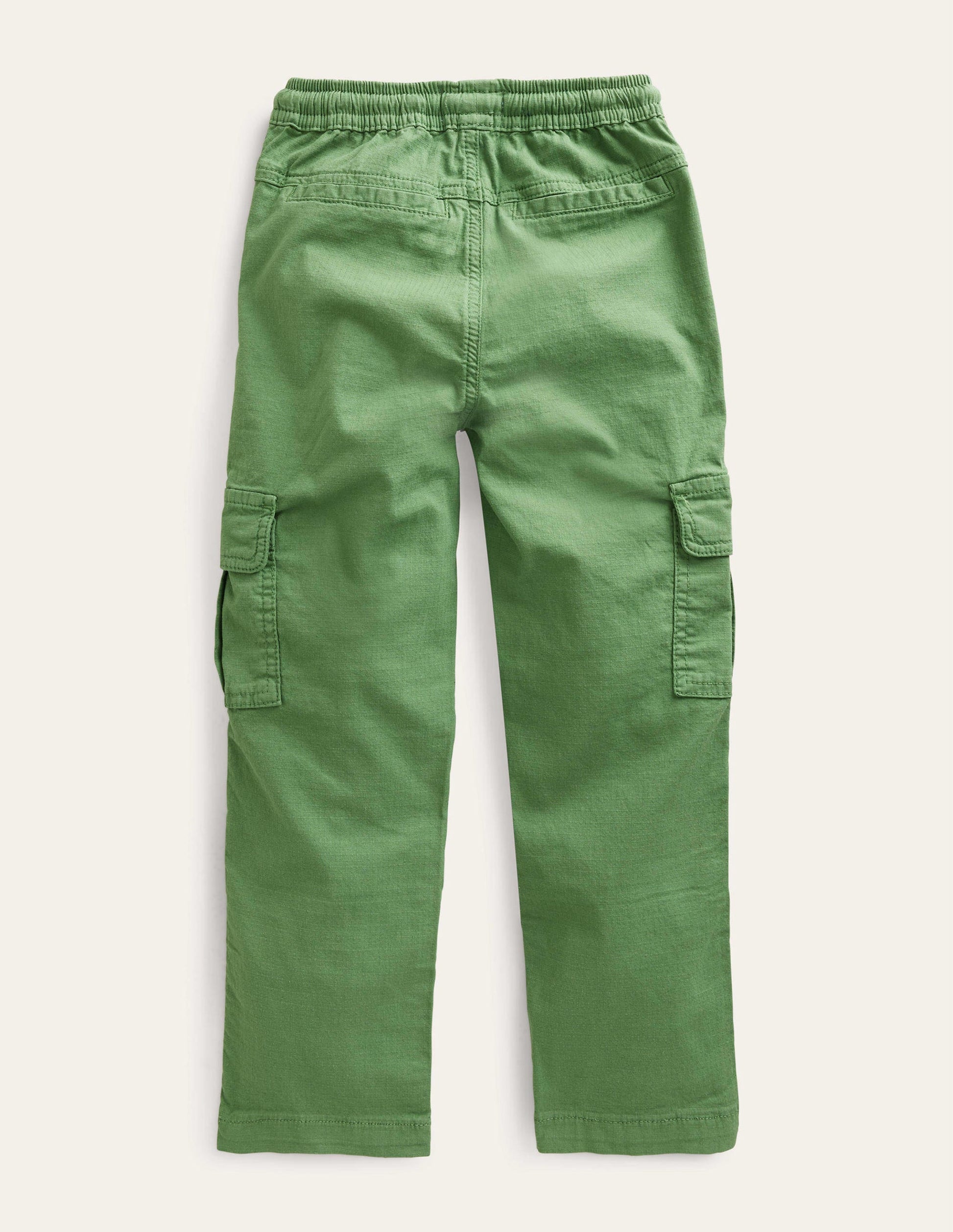 Cargo Pull-on Trousers-Safari Green-2