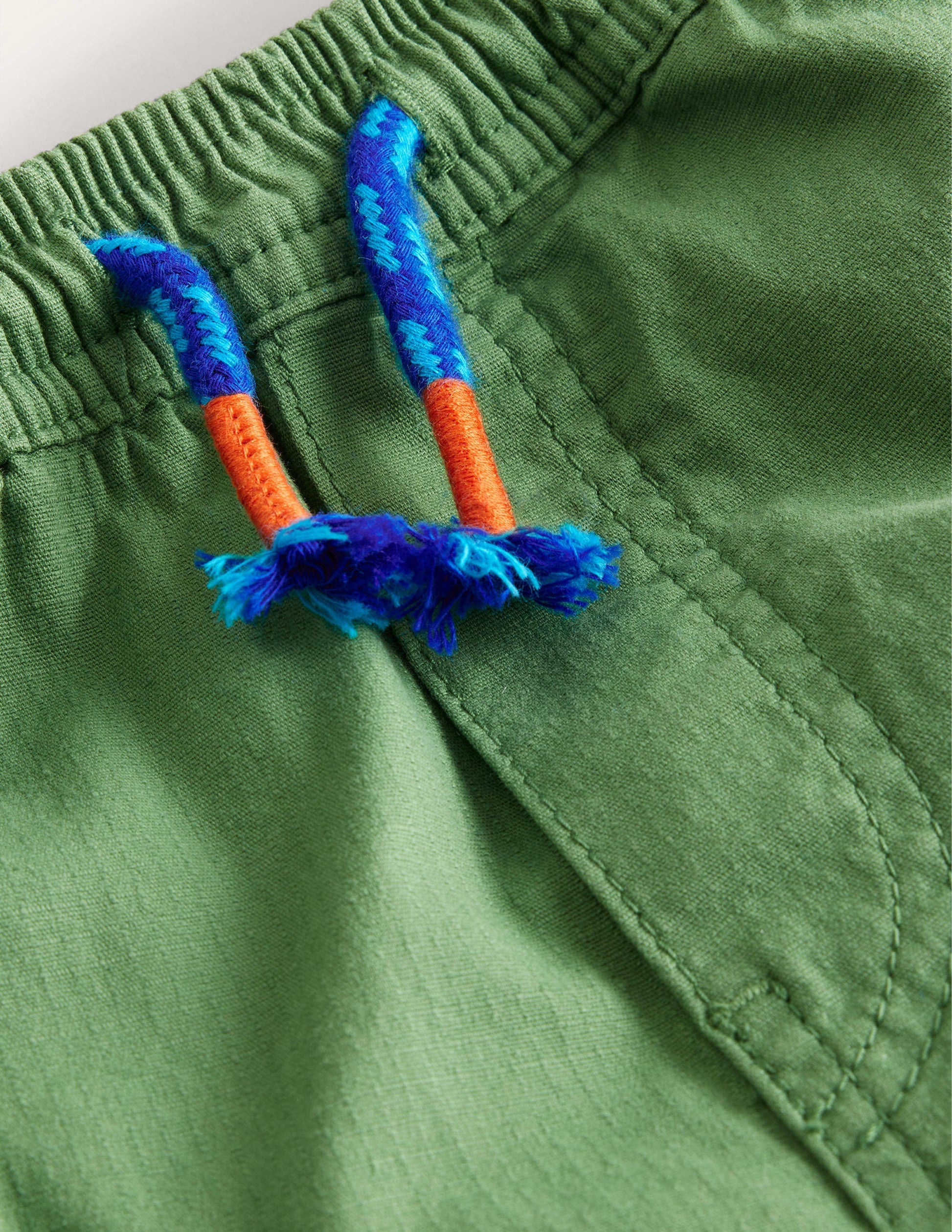 Cargo Pull-on Trousers-Safari Green-3