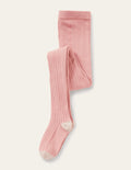 Ribbed Tights-Chalky Pink