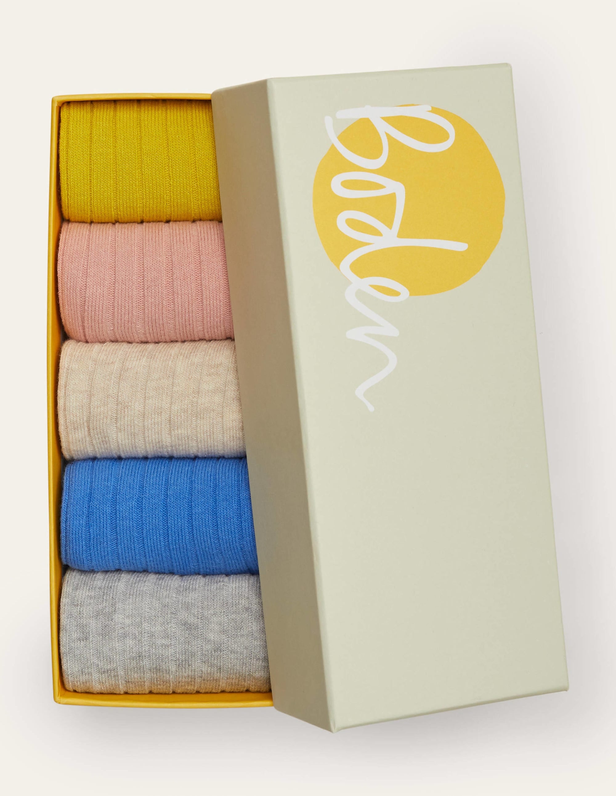 Ribbed Knee High Socks 5 Pack-Multi - Image 2