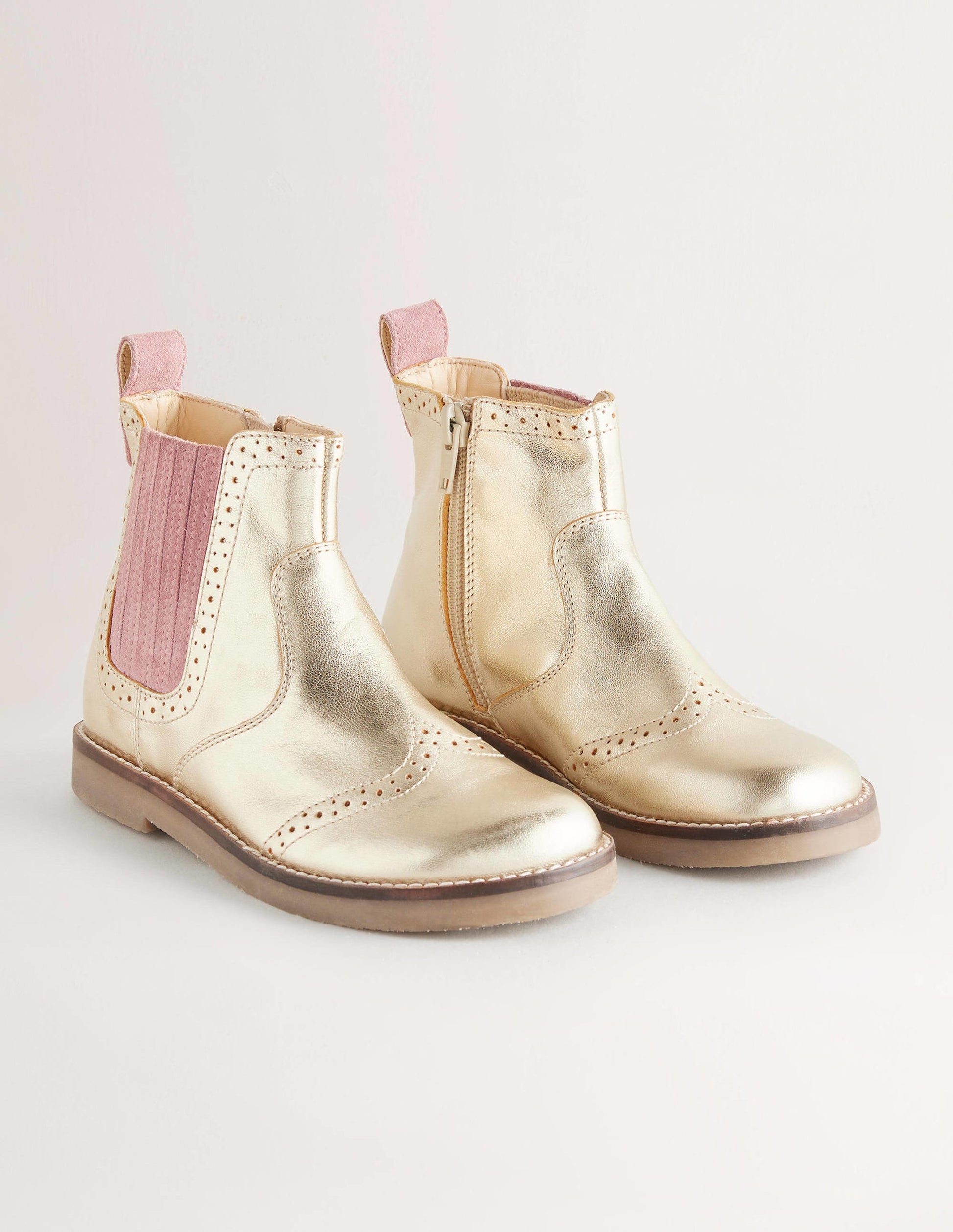 Chelsea Boots-Gold Metallic-2