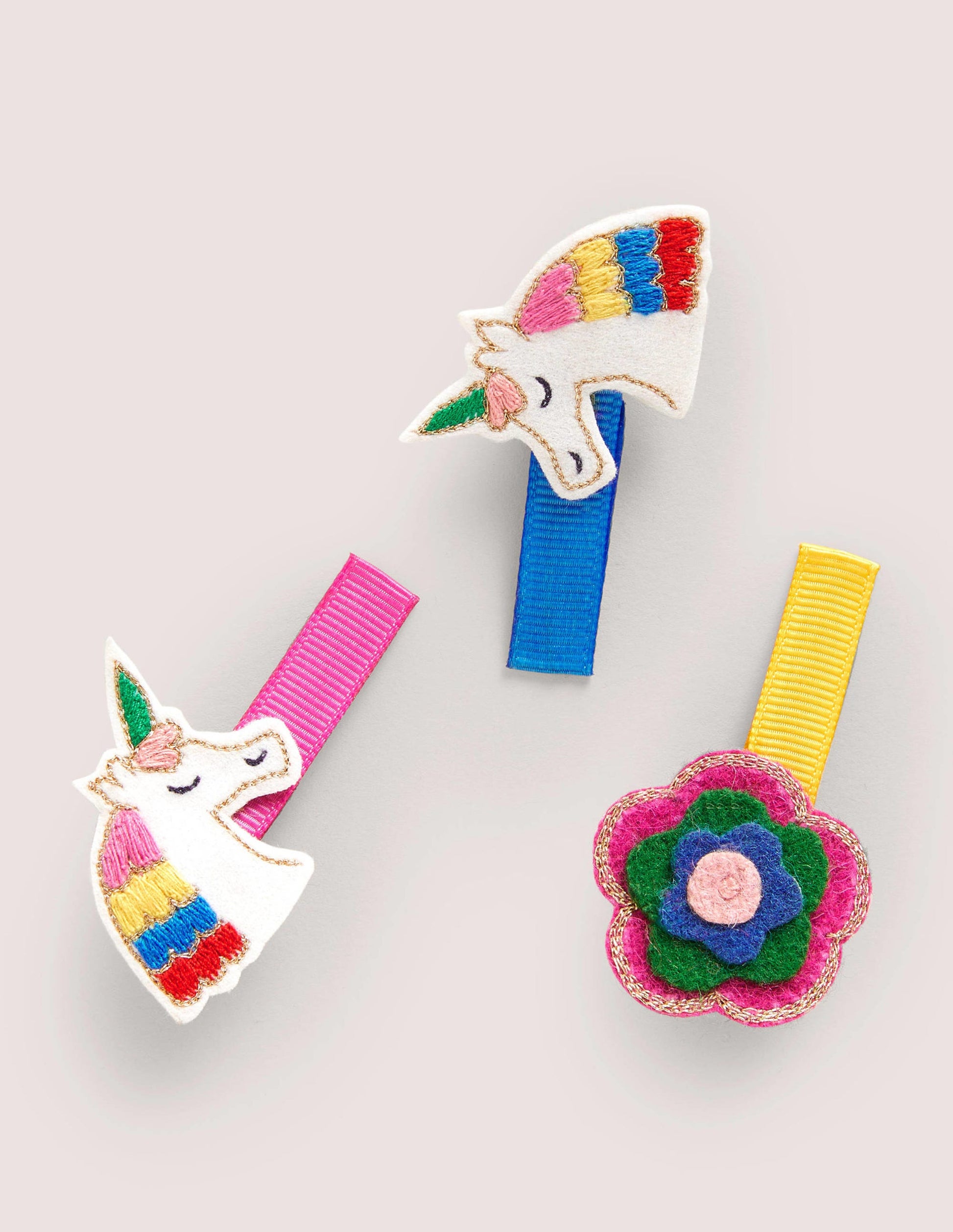 Hair Clips 3 Pack-Multi Unicorn-1
