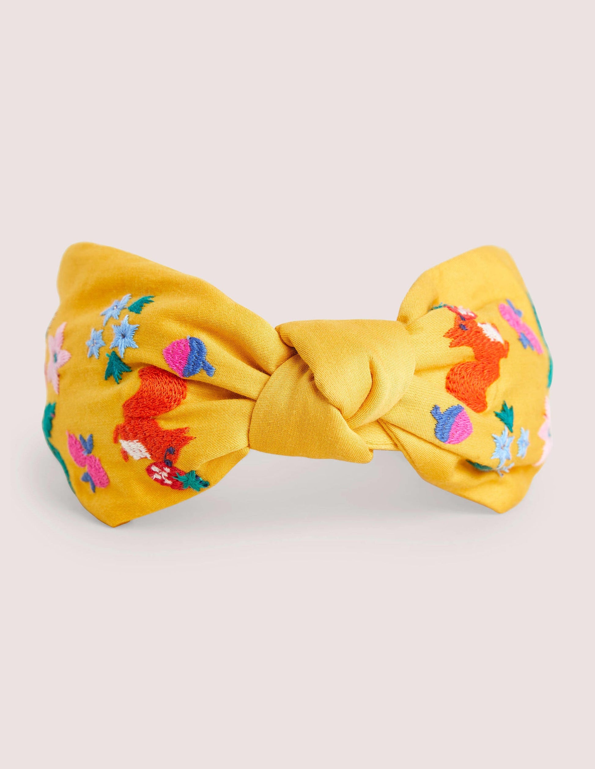 Twisted Knot Headband-Yellow-2