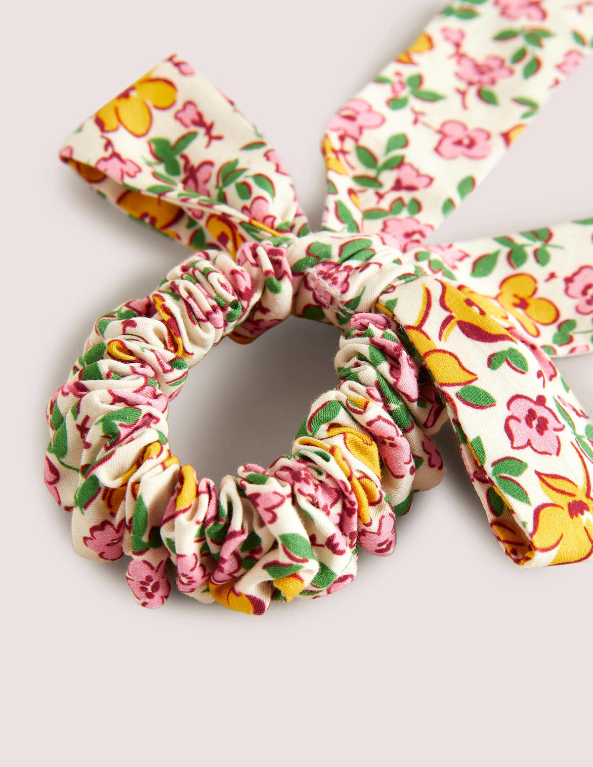 Bow Scrunchie-Multi Floral - Image 2