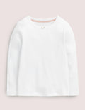Long-sleeved Rosebud-White