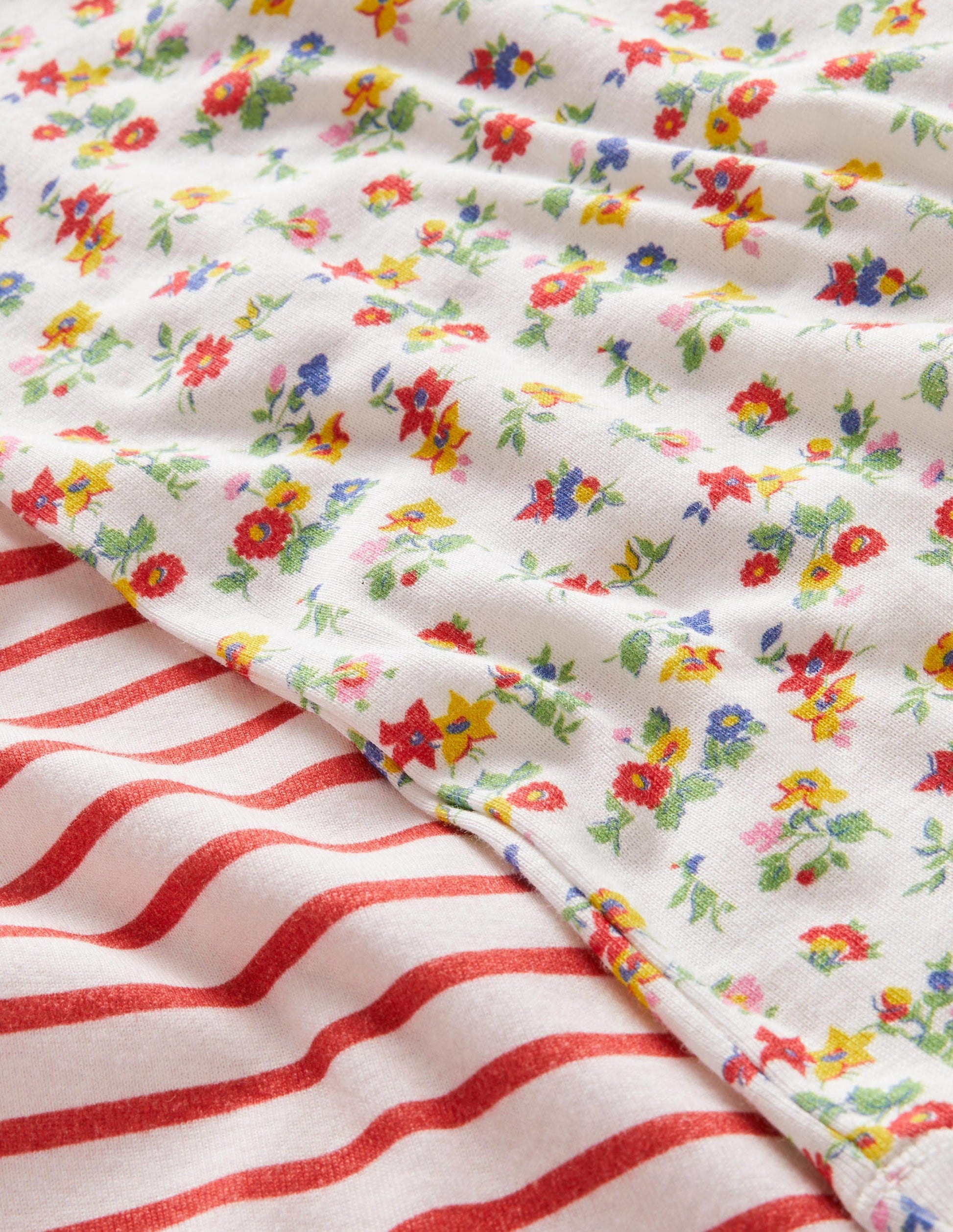 Twin Pack Snug Short Pyjamas-Multi Patchwork Floral-3