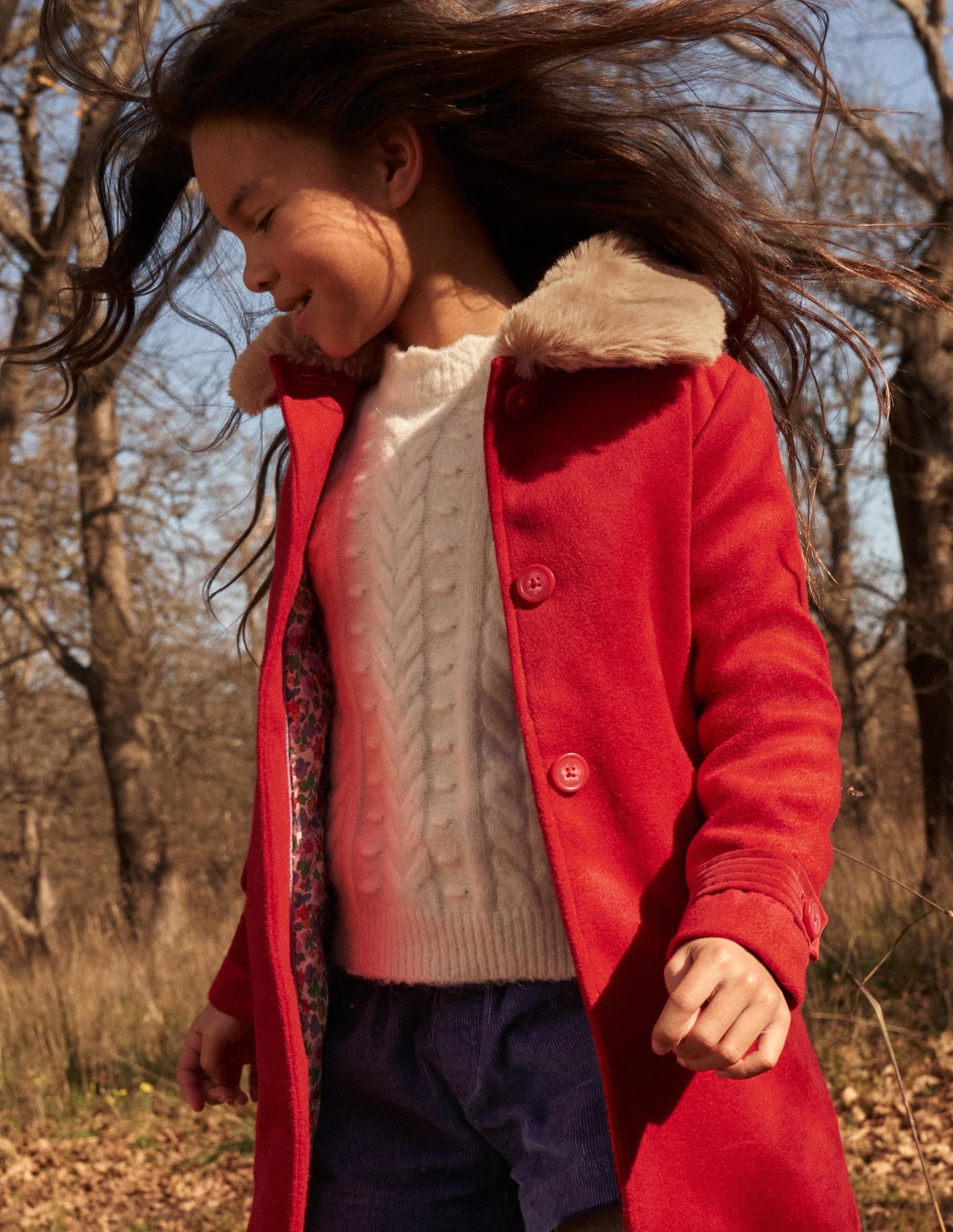 Pointelle Cable Jumper-Ecru Marl-5