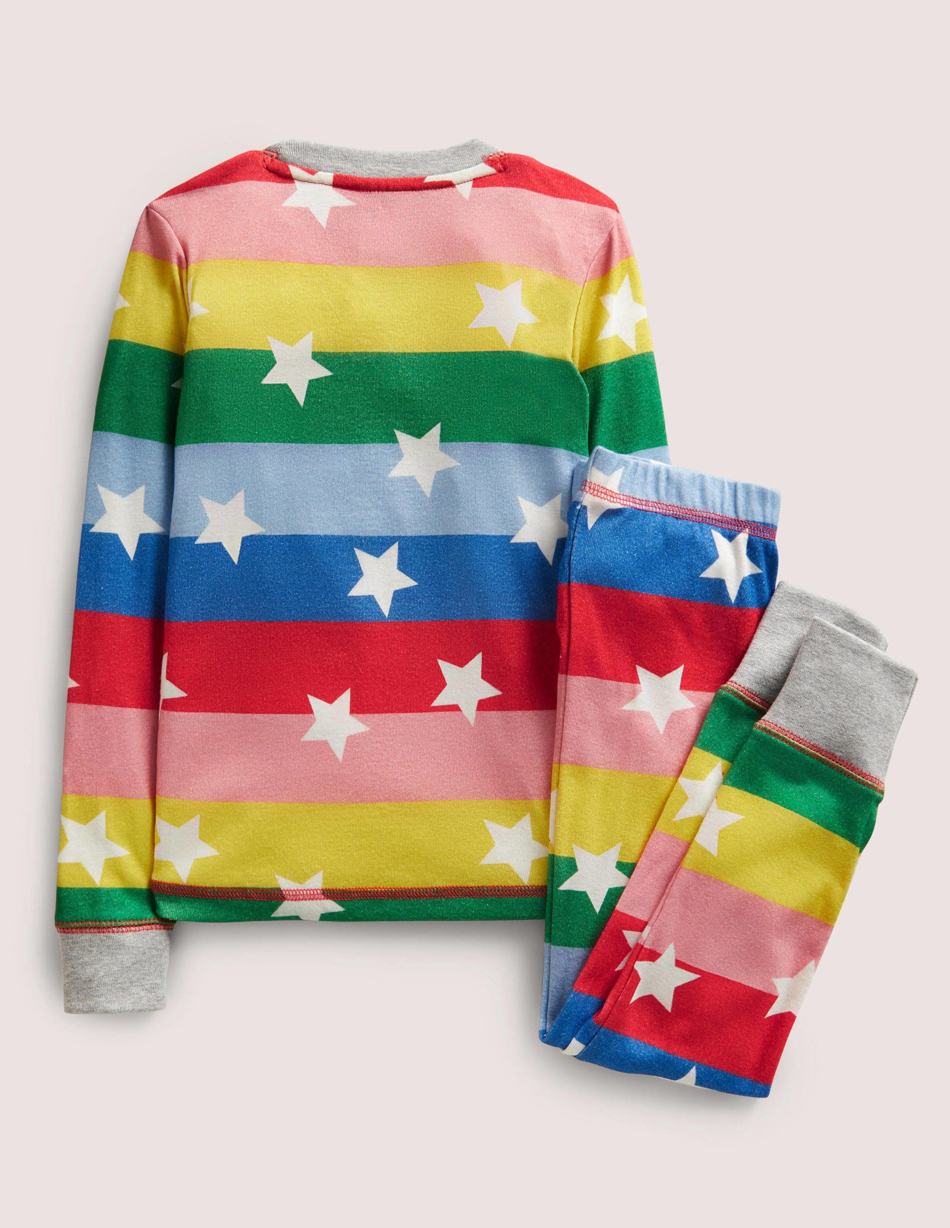 Snug Glow-In-The-Dark Pyjamas-Multi Rainbow Star-2