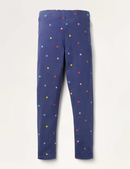 Fun Leggings-Starboard Blue Confetti Spot