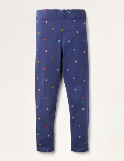 Fun Leggings-Starboard Blue Confetti Spot