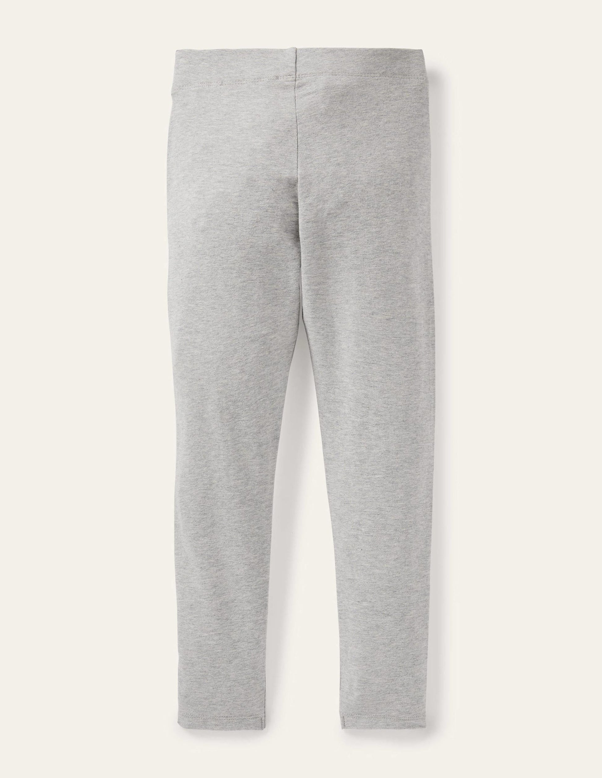 Plain Leggings-Grey Marl-1