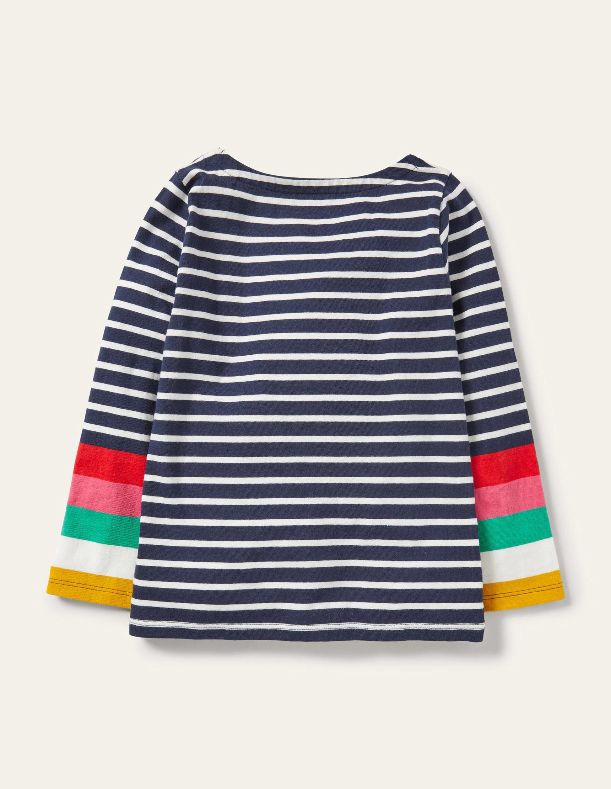 Fun Breton-Ivory/Starboard Navy Rainbow-1