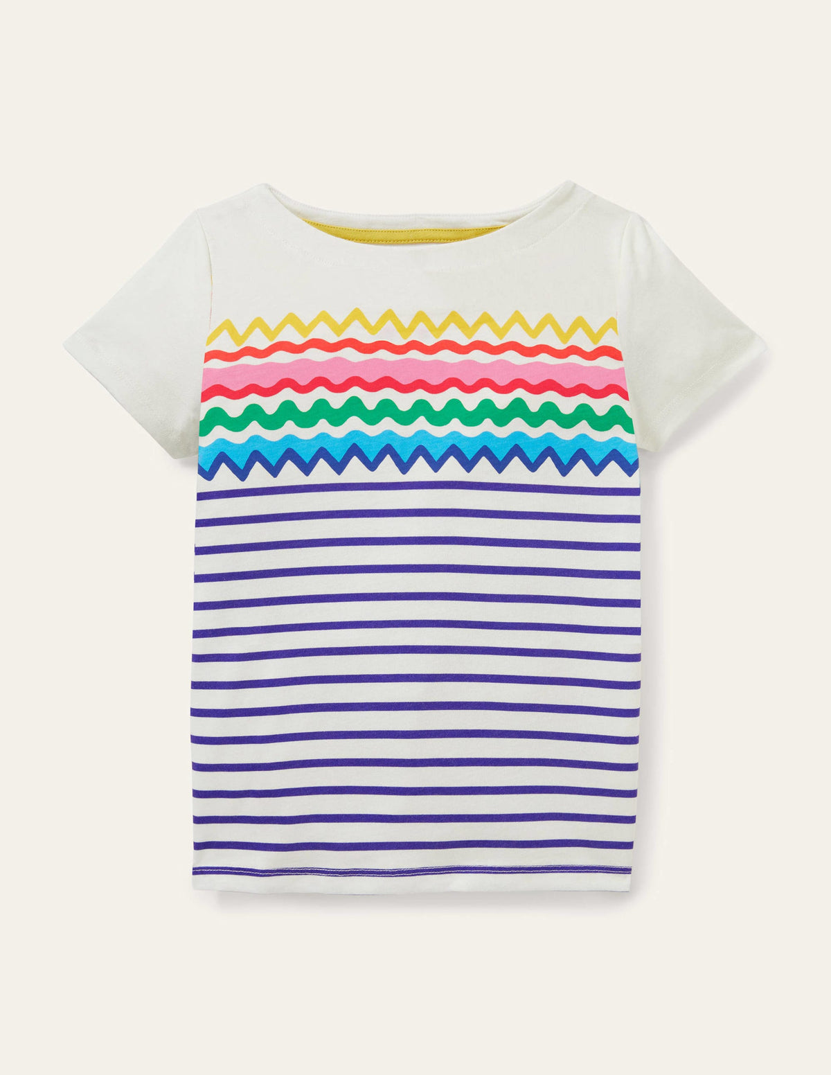 Short-sleeved Breton-Ric Rac Placement Breton - Image 1