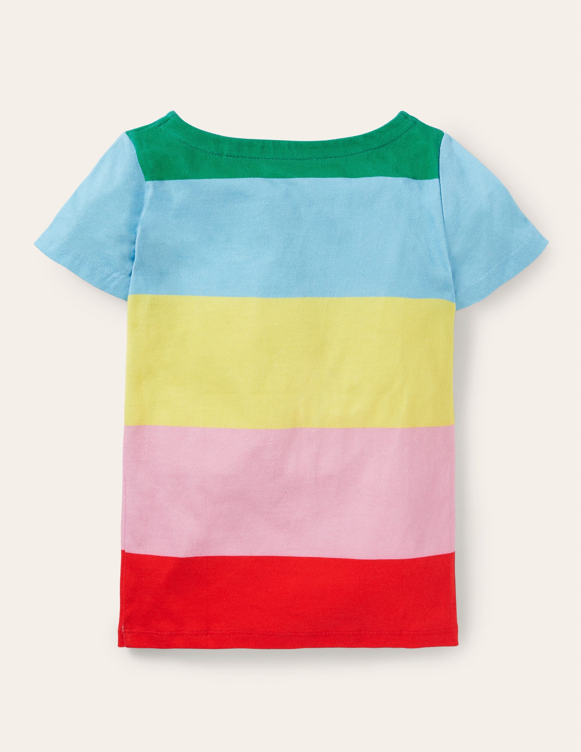 Short-sleeved Breton-Multi Stripe - Image 2