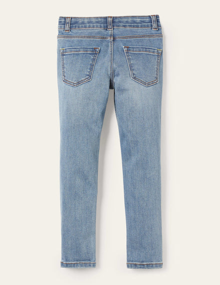 Active-flex Slim Fit Jeans-Light Vintage Denim