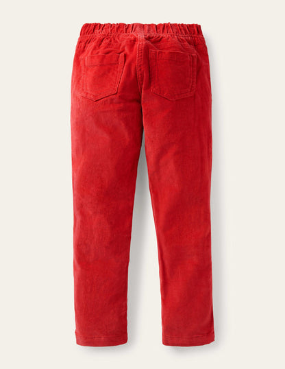 Cord Leggings-Strawberry Tart Red-2