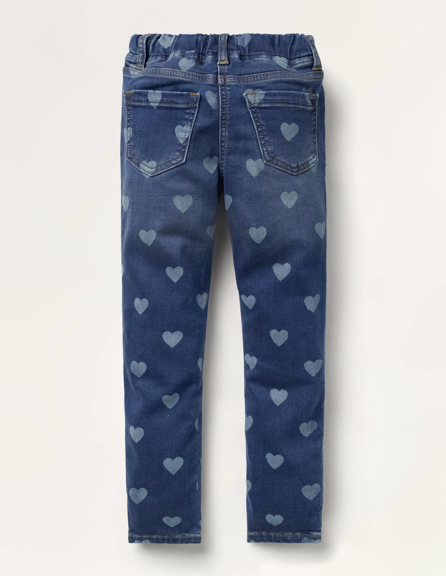 Adventure-flex Denim Leggings-Mid Vintage Heart