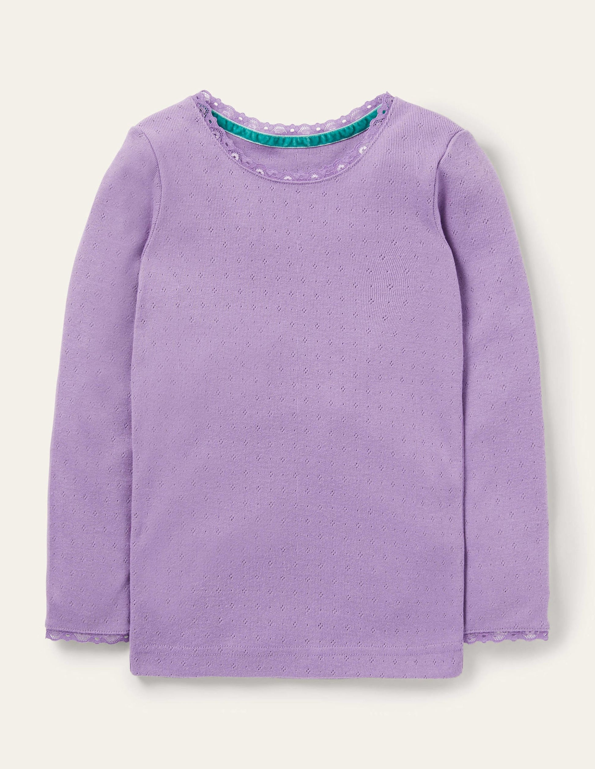 Supersoft Pointelle T-shirt-Aster Purple-1