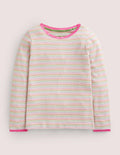 Supersoft Pointelle T-shirt-Aster Purple/Ivy Rainbow