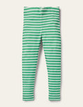 Fun Leggings-Green Pepper/Ivory