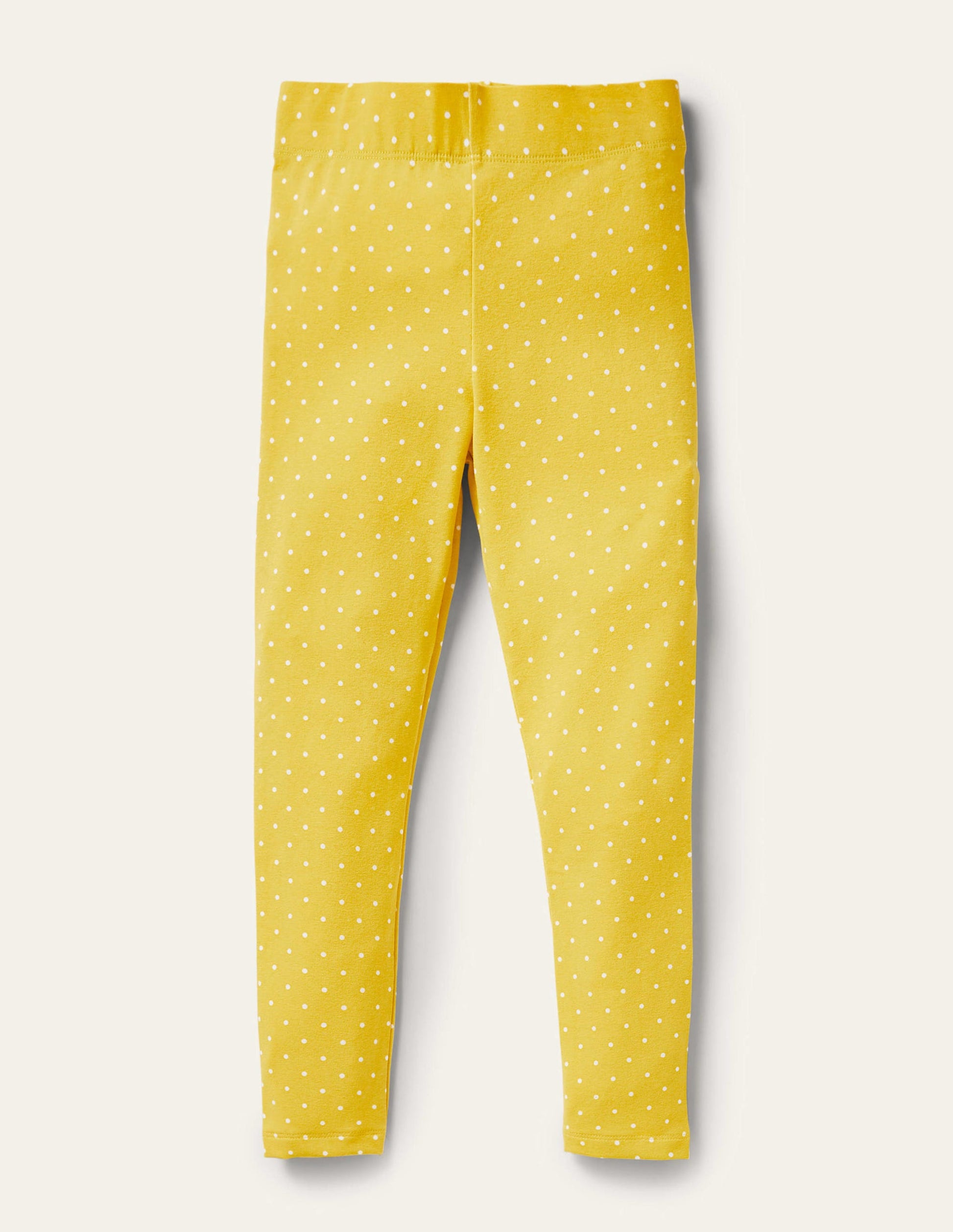 Fun Leggings-Sweetcorn Yellow Pin Spot-1