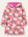 Towelling Throw-On-Pink Lemonade Rainbows