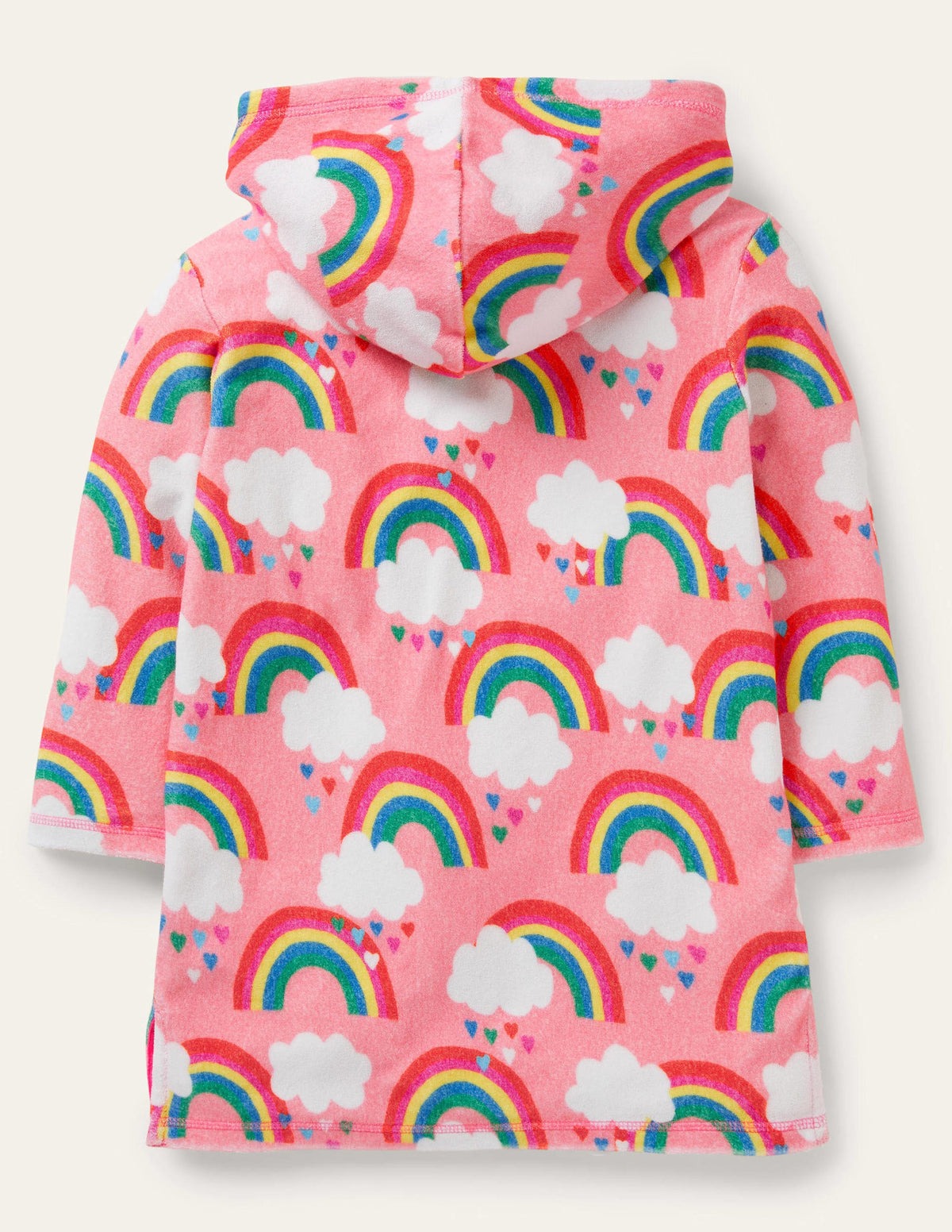 Towelling Throw-On-Pink Lemonade Rainbows - Image 2