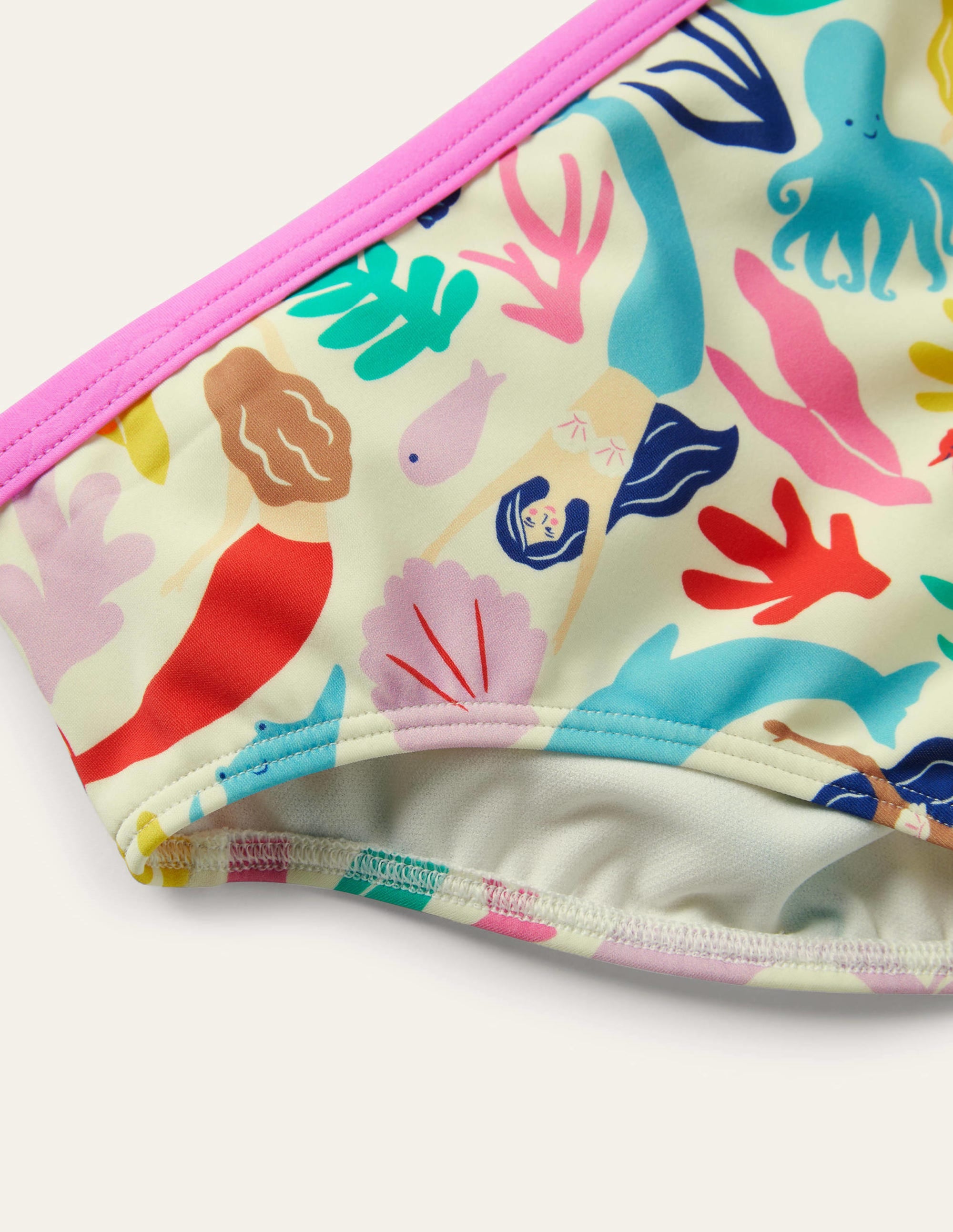 Patterned Bikini Bottoms-Multi Mermaids - Image 3