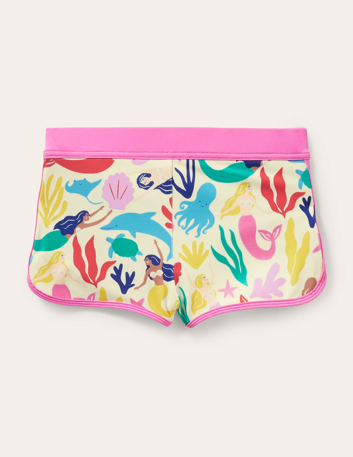 Patterned Swim Shorts-Multi Mermaids - Image 2