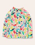 Patterned Rash Vest-Multi Mermaids