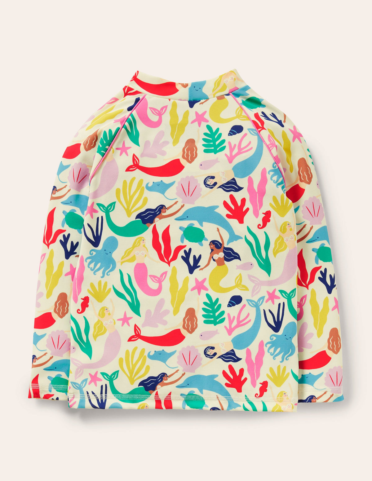 Patterned Rash Vest-Multi Mermaids - Image 2
