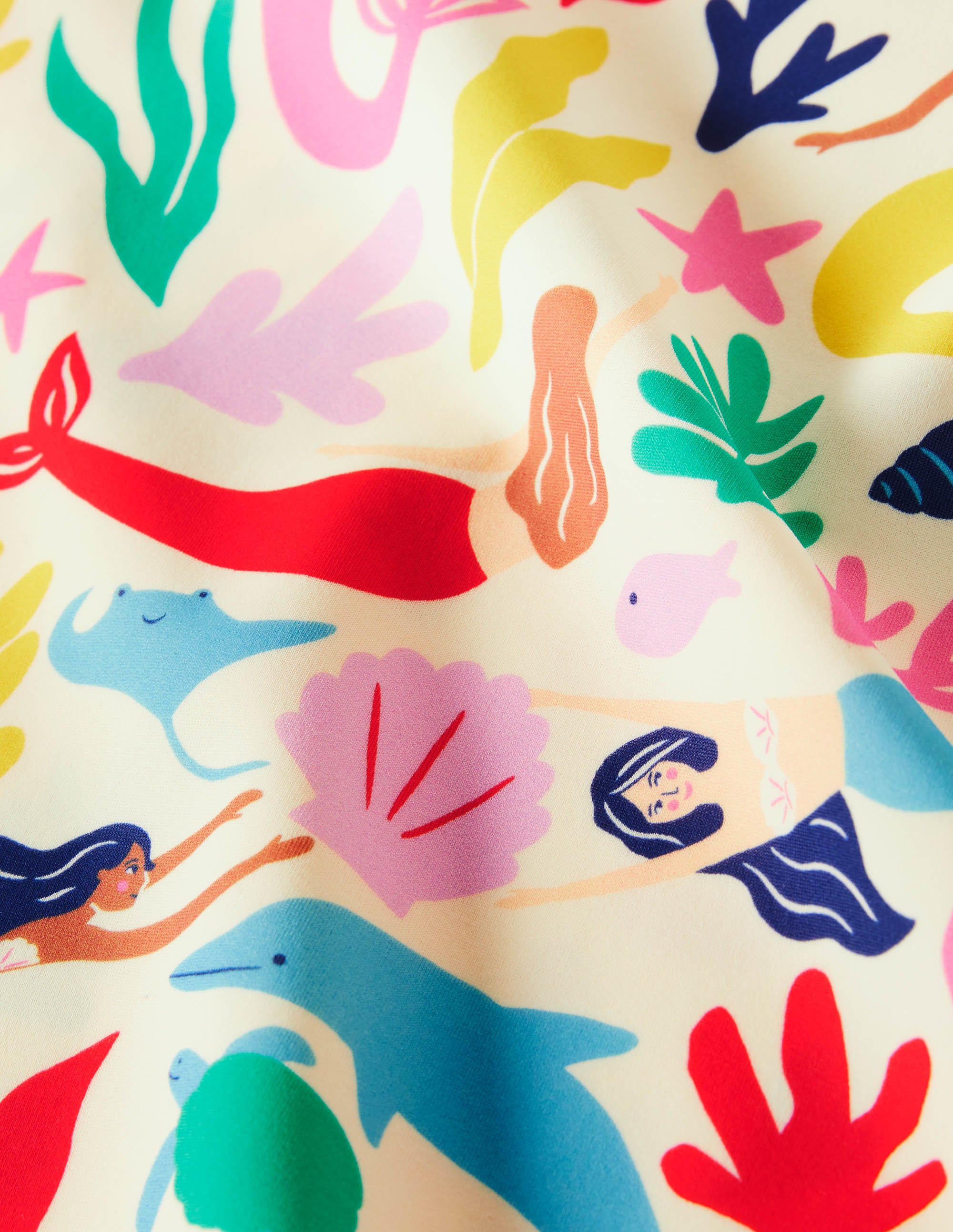 Patterned Rash Vest-Multi Mermaids - Image 3