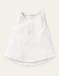 Knot Back Racer Vest-White
