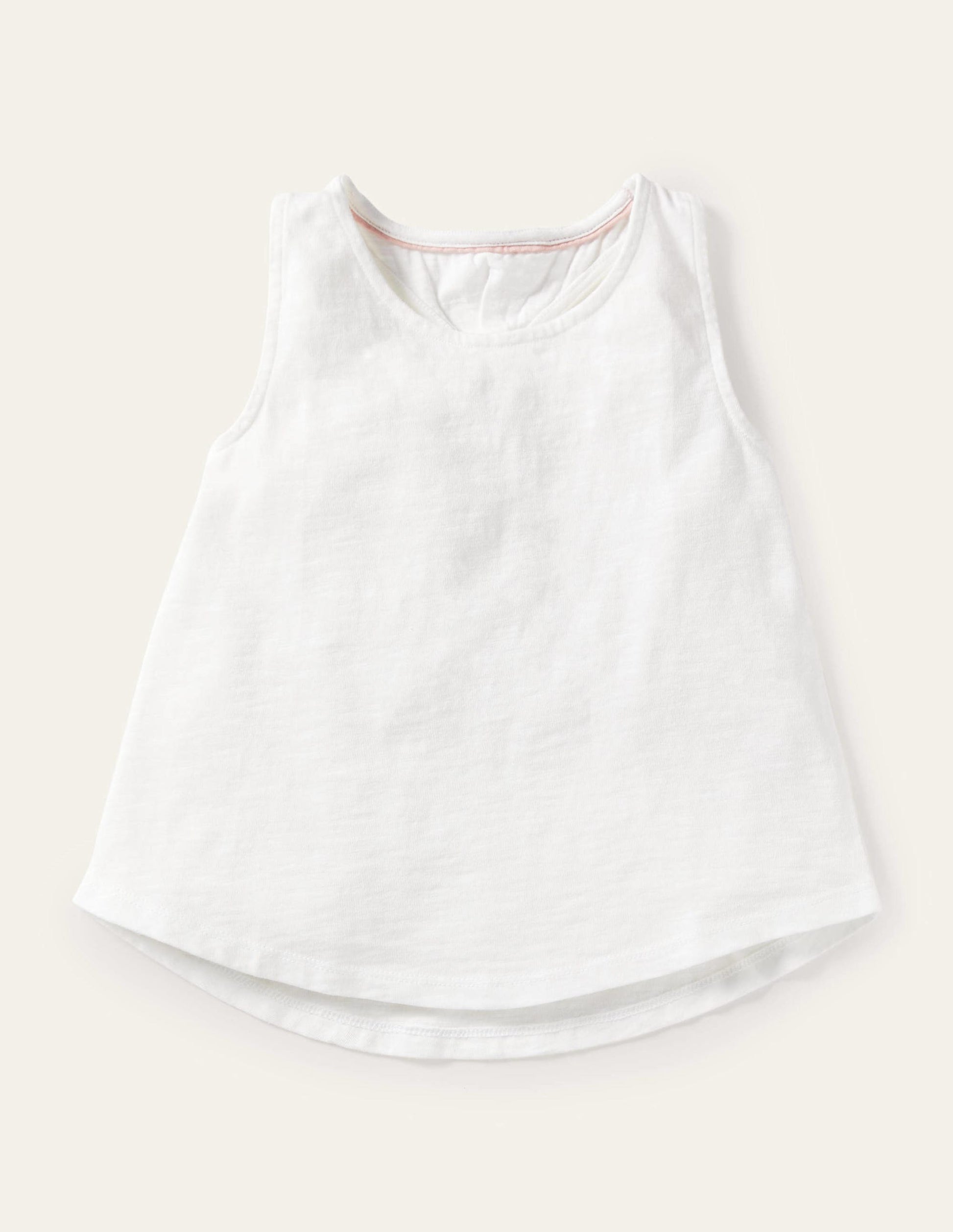 Knot Back Racer Vest-White-1