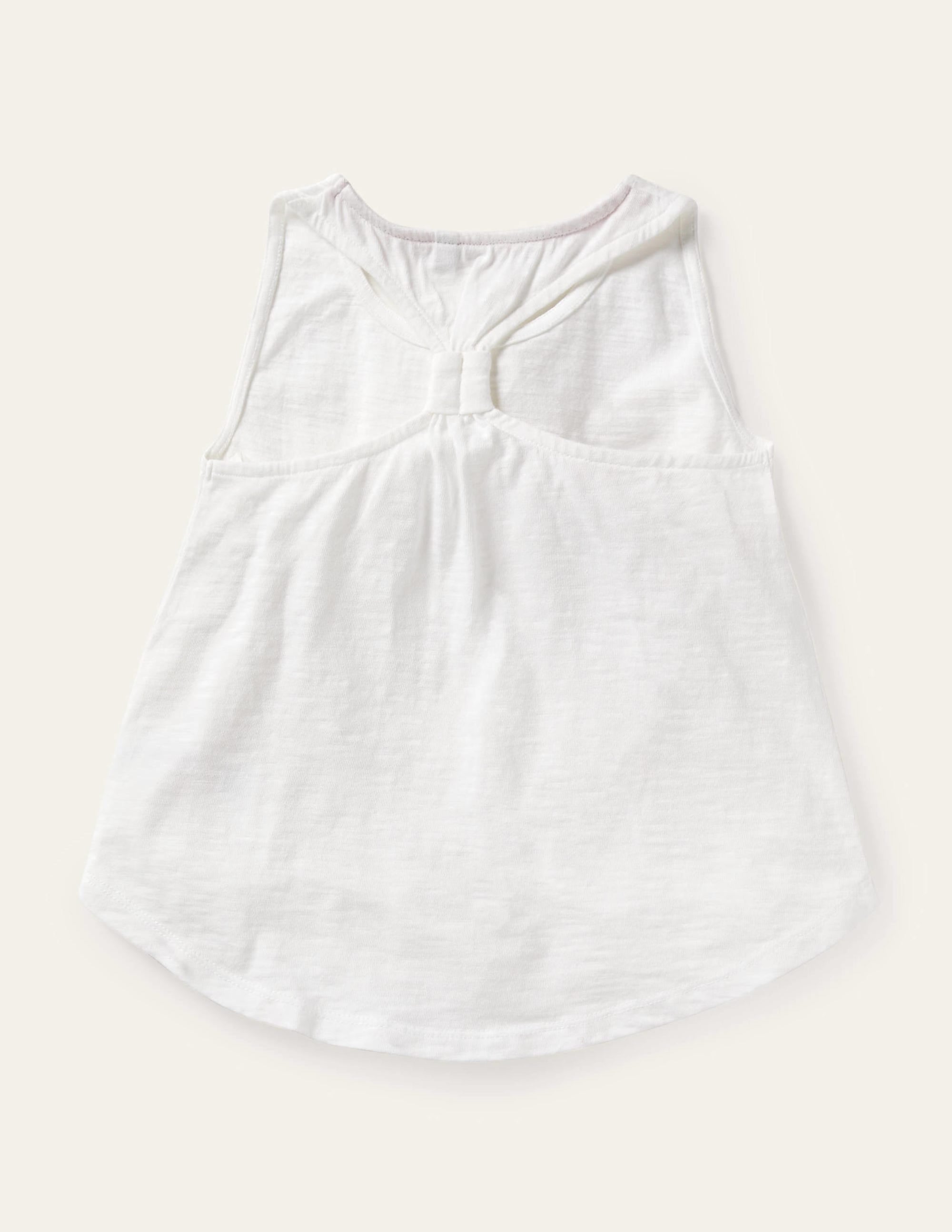 Knot Back Racer Vest-White - Image 2