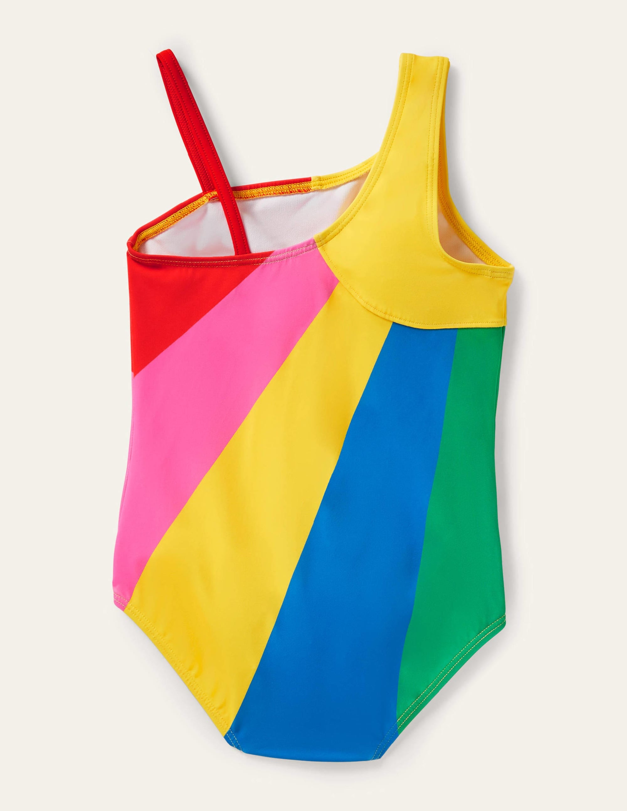 One Shoulder Swimsuit-Multi Sunray - Image 2