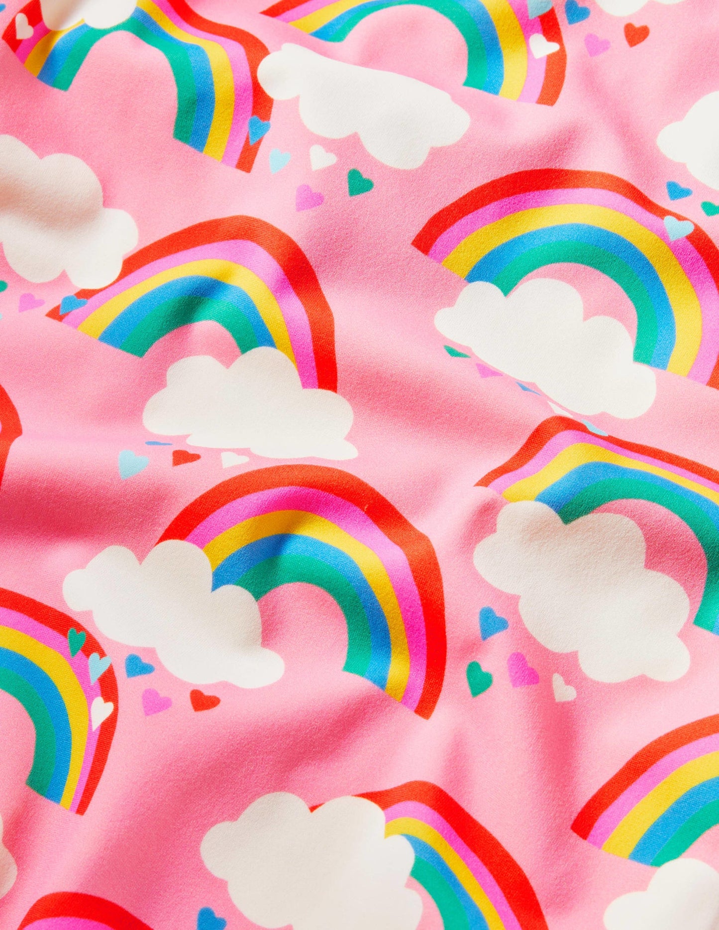 Cross-back Printed Swimsuit-Pink Lemonade Rainbows