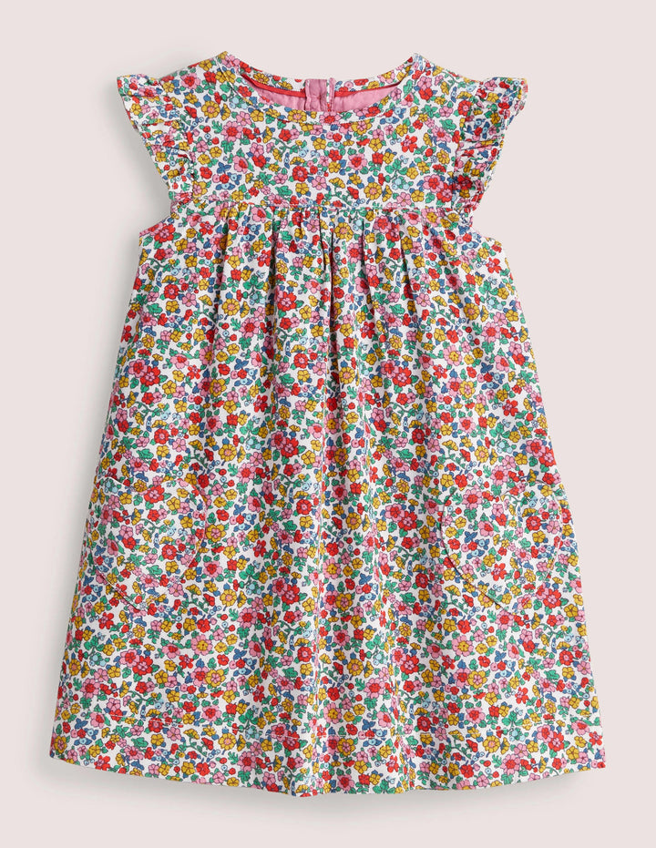 Easy Everyday Dress-Ivory Vintage Floral