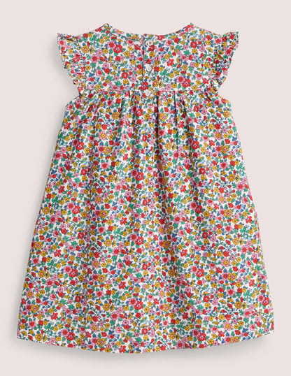 Easy Everyday Dress-Ivory Vintage Floral-2
