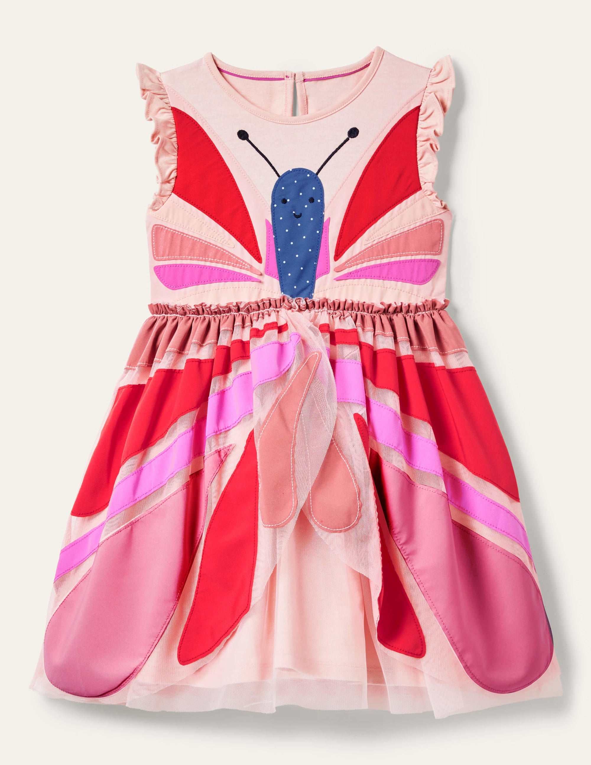 Butterfly Tulle Dress-Provence Dusty Pink Butterfly - Image 1