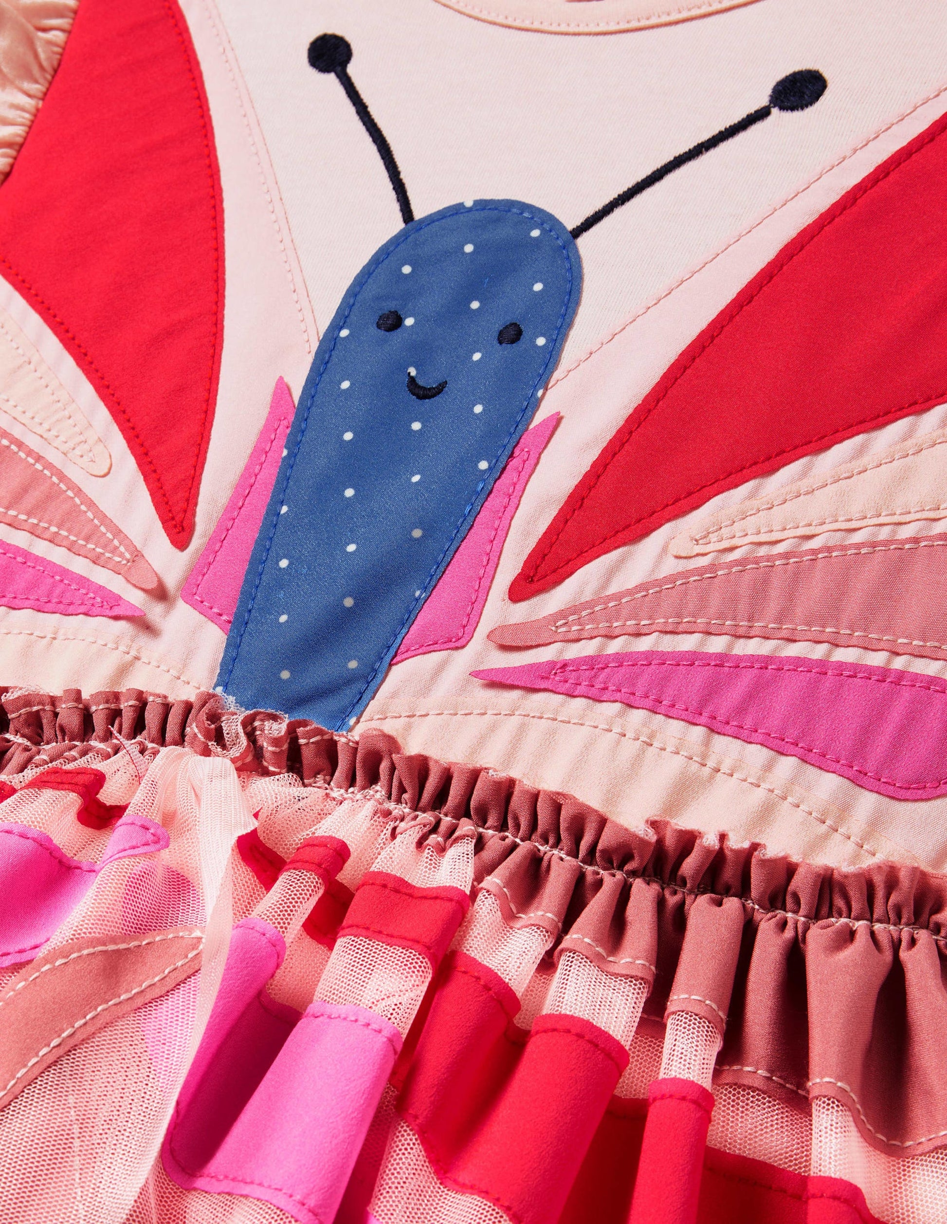 Butterfly Tulle Dress-Provence Dusty Pink Butterfly-3