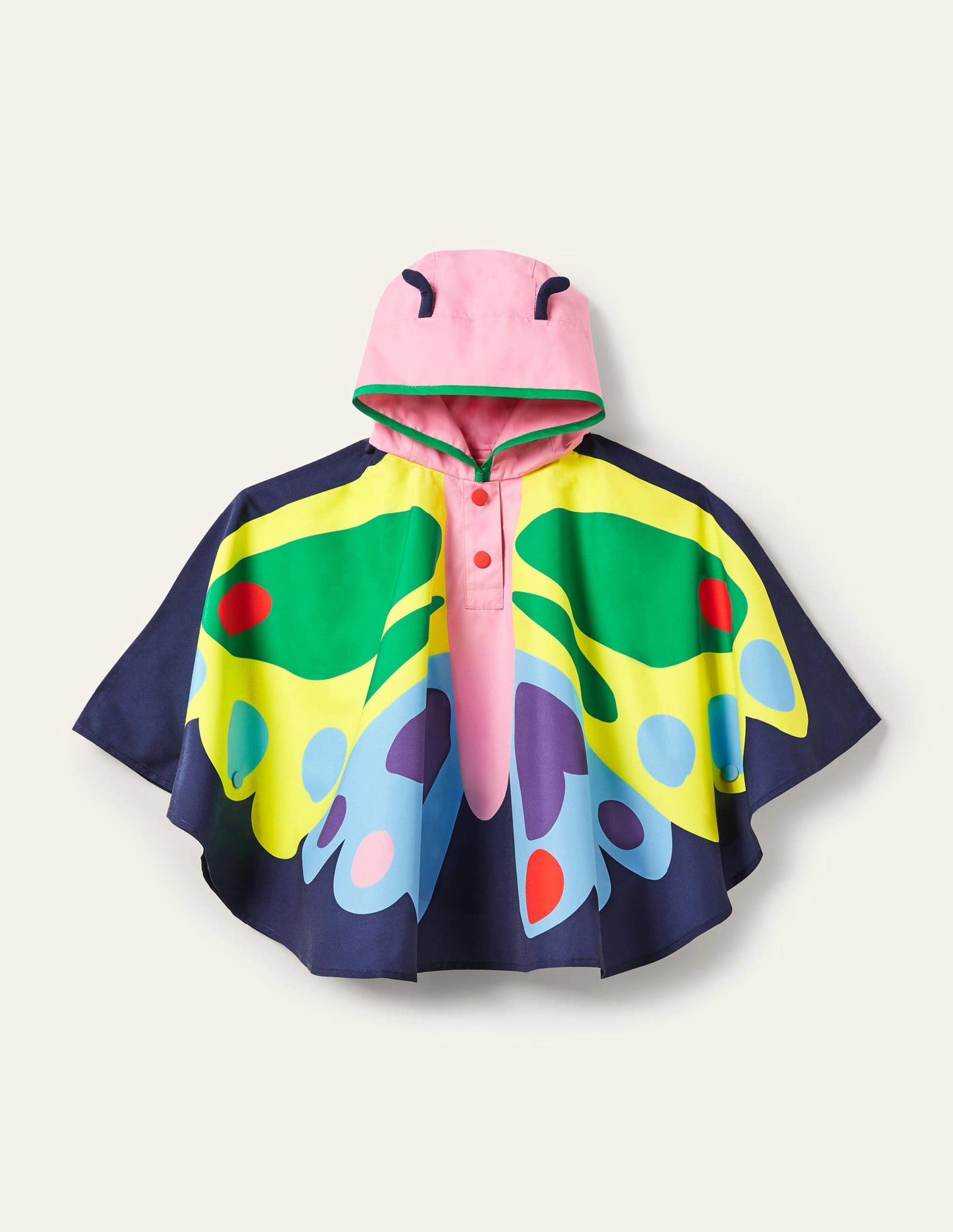 Butterfly Poncho-College Navy