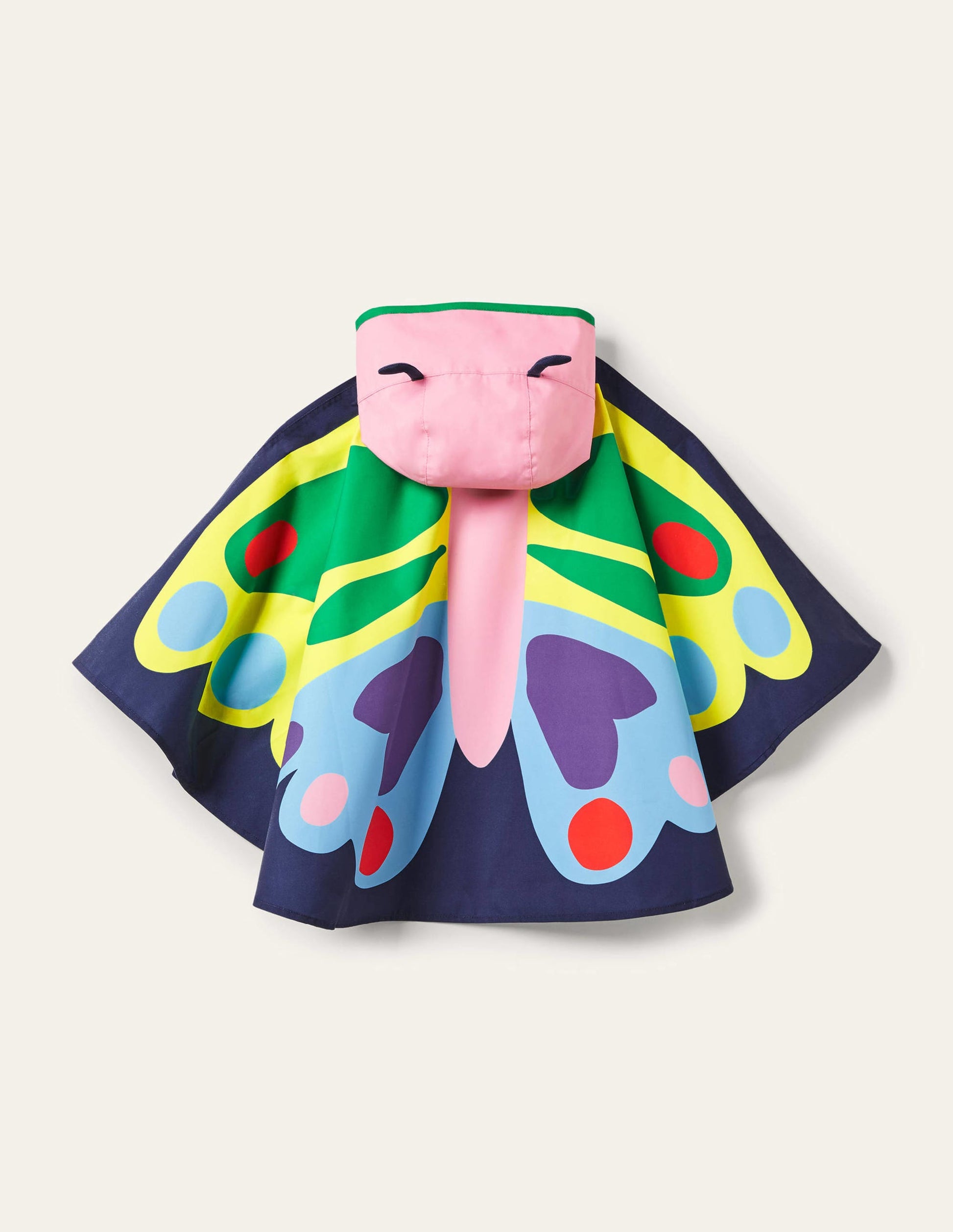 Butterfly Poncho-College Navy-2