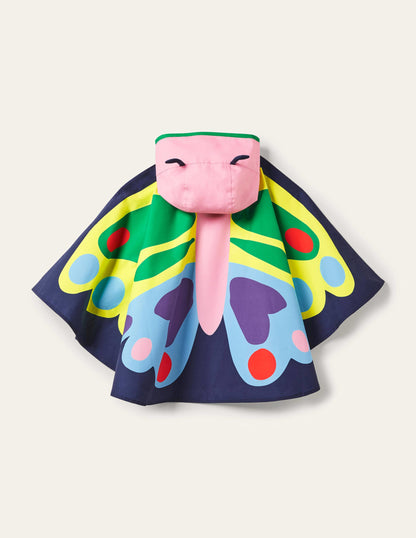 Butterfly Poncho-College Navy-2