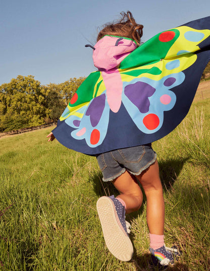 Butterfly Poncho-College Navy-5
